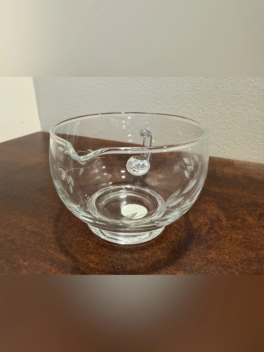 Princess House Crystal Stacking Sugar & Creamer, no lid.